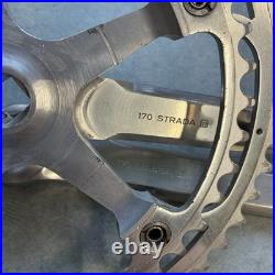 Campagnolo Super Record Crankset Double 52-42 Tooth 170mm Arms Strada 1985 Gios