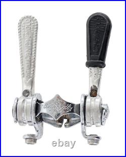 Campagnolo Super Record Downtube Friction Shifter Levers with Clamp Italy Vintage