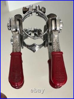 Campagnolo Super Record Downtube Friction Shifter Levers with Clamp Italy Vintage