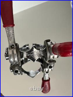 Campagnolo Super Record Downtube Friction Shifter Levers with Clamp Italy Vintage