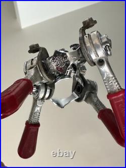 Campagnolo Super Record Downtube Friction Shifter Levers with Clamp Italy Vintage