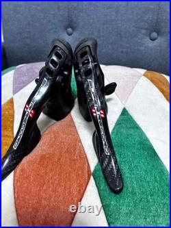 Campagnolo Super Record Ergopower Carbon Shifter Lever Set Black