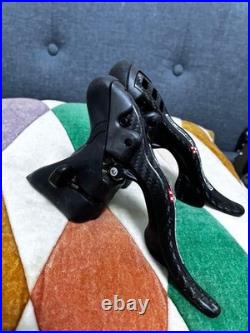 Campagnolo Super Record Ergopower Carbon Shifter Lever Set Black