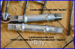 Campagnolo Super Record Lot Bundle Vintage Parts Repair Axle Headset Skewer