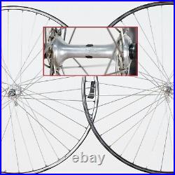 Campagnolo Super Record Omicron Rims Clincher Wheelset Vintage Wheels 36h Campagnolo Super Record Omicron Rims Clincher Wheelset Vintage Wheels 36h