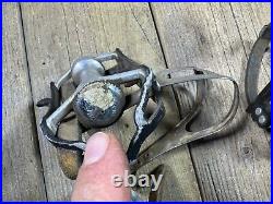 Campagnolo Super Record Pedals 9/16 X 20 Vintage Bike Bicycle Road Pedals Italy