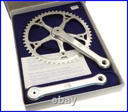 Campagnolo Super Record Pista Track Crankset 165mm 51T 3/32 Etched Logo NOS