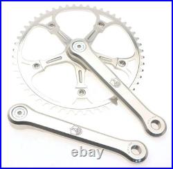 Campagnolo Super Record Pista Track Crankset 167.5mm 52T 3/32 Etched Logo NOS