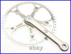 Campagnolo Super Record Pista Track Crankset 167.5mm 52T 3/32 Etched Logo NOS