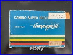 Campagnolo Super Record Rear Derailleur NOS White Pulley No Patent Blue Box NIB