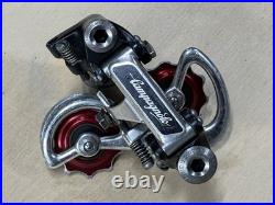 Campagnolo Super Record Rear Derailleur Red Bullseye Pulleys 1980 Nice