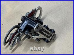 Campagnolo Super Record Rear Derailleur Red Bullseye Pulleys 1980 Nice