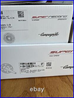 Campagnolo Super Record Rim Brake Road Bike Groupset 12 Speed EPS 170mm Crankset