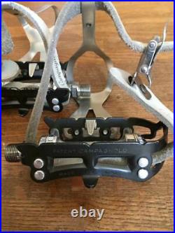 Campagnolo Super Record Strada Titanium Clip-on Pedals USED VINTAGE F/S (BK127)