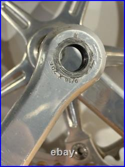 Campagnolo Super Record Vintage Non-Fluted Crank Set 42t 53t VGC 172.mm Road