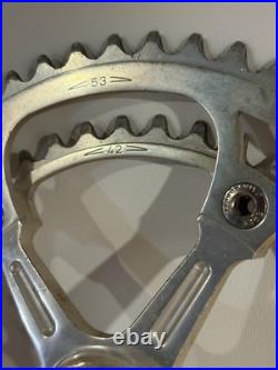 Campagnolo Super Record Vintage Non-Fluted Crank Set 42t 53t VGC 172.mm Road