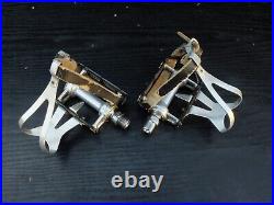 Campagnolo Super Record pedals with Capagnolo cages
