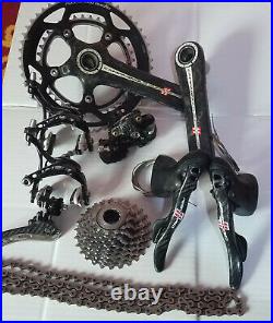 Campagnolo record and super record mixed carbon groupset 11s in good condition