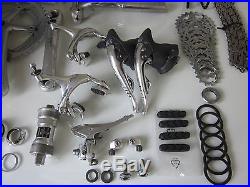 Campagnolo super record 8 speed groupset in Good c nos parts no dura ace Campagnolo super record 8 speed groupset in Good c nos parts no dura ace