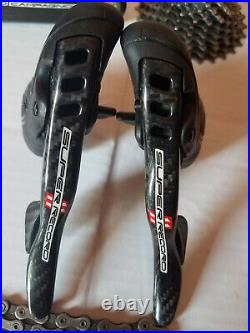 Campagnolo super record carbon titanium 11 speed italy groupset used as demo