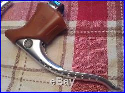 EXQUISITE CAMPAGNOLO SUPER RECORD BRAKE LEVERS w FACTORY MOUNTING A+ CONDITION