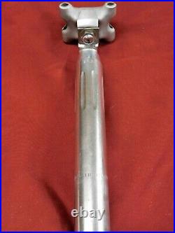 Excellent 27.2 mm Campagnolo 4051/1 Super Record 1 Bolt Fluted Campy Seat Post