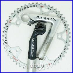 Ghirardi Campagnolo Super Record Chainring Seatpost Itm Stem Vintage Old Panto