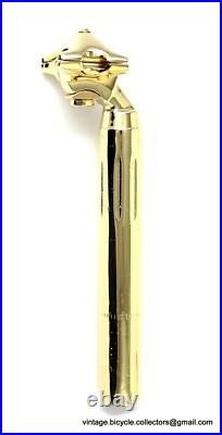 LUXURY VINTAGE BIKE Campagnolo SUPER RECORD SEATPIN SEATPOST GOLD PLATED 27.2