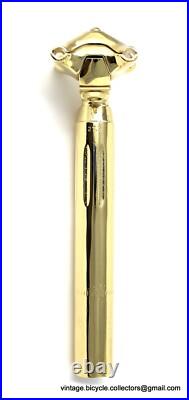 LUXURY VINTAGE BIKE Campagnolo SUPER RECORD SEATPIN SEATPOST GOLD PLATED 27.2
