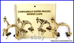 Luxury Vintage Bike Campagnolo Super Record BRAKES CLIPS CALIPERS GOLD PLATED Luxury Vintage Bike Campagnolo Super Record BRAKES CLIPS CALIPERS GOLD PLATED