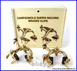 Luxury Vintage Bike Campagnolo Super Record BRAKES CLIPS CALIPERS GOLD PLATED Luxury Vintage Bike Campagnolo Super Record BRAKES CLIPS CALIPERS GOLD PLATED
