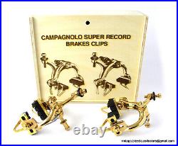 Luxury Vintage Bike Campagnolo Super Record BRAKES CLIPS CALIPERS GOLD PLATED Luxury Vintage Bike Campagnolo Super Record BRAKES CLIPS CALIPERS GOLD PLATED