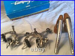 MINT EARLY SUPER RECORD BRAKE SET CAMPAGNOLO, LONG or SHORT or DROP BOLTS AVAIL