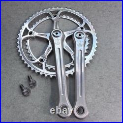 Mint! Campagnolo Super Record Crankset Double 52-42 Tooth 175mm Arms Record Caps