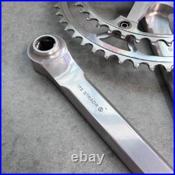 Mint! Campagnolo Super Record Crankset Double 52-42 Tooth 175mm Arms Record Caps