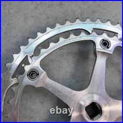 Mint! Campagnolo Super Record Crankset Double 52-42 Tooth 175mm Arms Record Caps