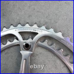 Mint! Campagnolo Super Record Crankset Double 52-42 Tooth 175mm Arms Record Caps