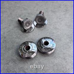 Mint! Campagnolo Super Record Crankset Double 52-42 Tooth 175mm Arms Record Caps