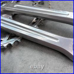 Mint! Campagnolo Super Record Crankset Double 52-42 Tooth 175mm Arms Record Caps