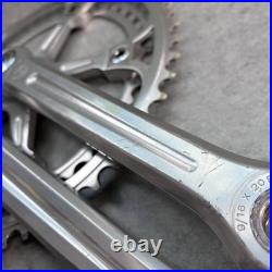 Mint! Campagnolo Super Record Crankset Double 52-42 Tooth 175mm Arms Record Caps