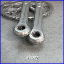 Mint! Campagnolo Super Record Crankset Double 52-42 Tooth 175mm Arms Record Caps