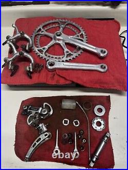 Mixed Lot of Campagnolo Super Record 1978-1984 Needs Restoration Group Groupo Mixed Lot of Campagnolo Super Record 1978-1984 Needs Restoration Group Groupo