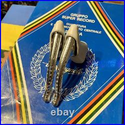 NOS 1980's CAMPAGNOLO SUPER RECORD BRAKE LEVERS WHITE HOODS NEW CAMPY C NUOVO