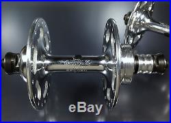NOS Campagnolo RECORD / SUPER RECORD HIGH FLANGE HUBS, 36h Eng