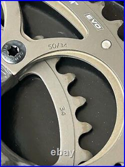 NOS Campagnolo Super Record CT Titanium Compact Crankset 172.5. 34x50