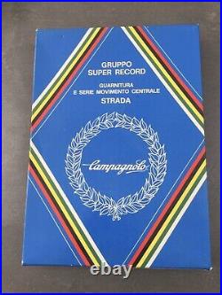 NOS Campagnolo Super Record Colnago Mexico 53/42 Crankset and Titanium BBkt