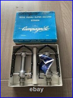 NOS Campagnolo Super Record Strada Titanium Pedals 9/16. Rare