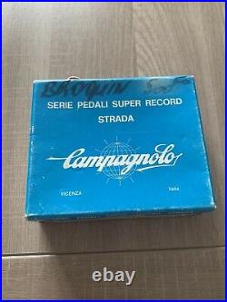 NOS Campagnolo Super Record Strada Titanium Pedals 9/16. Rare