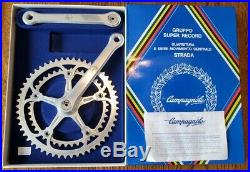 NOS Campagnolo super Record strada crank old stock new 53/42 tooth 180mm arms