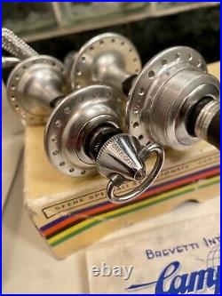 NOS / NEW IN BOX 1960's / 70's CAMPAGNOLO 36H SUPER NUOVO RECORD LOW FLANGE HUBS